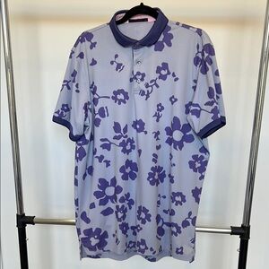 Greyson Floral Purple Golf Shirt